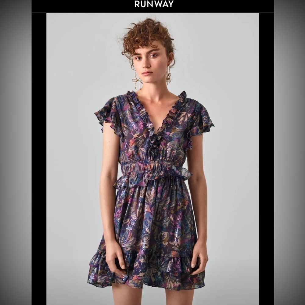 Rebecca Taylor Silk Floral Mini Dress NWT Small Summer Wedding Guest Vacay Party